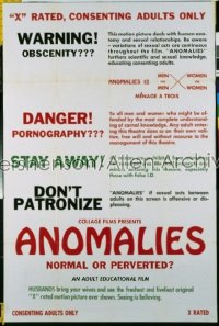 ANOMALIES 1sh '70