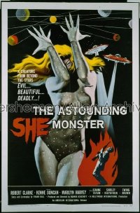 ASTOUNDING SHE MONSTER 1sh '58