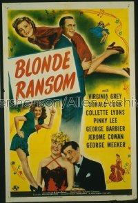 BLONDE RANSOM 1sh '45