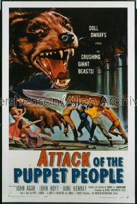 ATTACK OF THE PUPPET PEOPLE 1sh '58