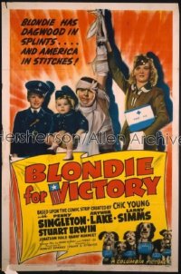 BLONDIE FOR VICTORY 1sh '42