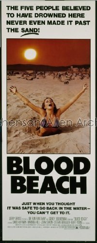 BLOOD BEACH insert '80