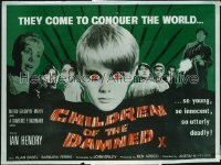 CHILDREN OF THE DAMNED British quad '64