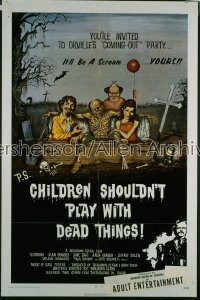 CHILDREN SHOULDN'T PLAY WITH DEAD THINGS 1sh '72