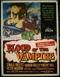 BLOOD OF THE VAMPIRE 30x40 '58