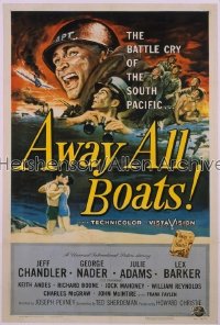 AWAY ALL BOATS 1sh '56