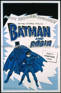 BATMAN 1sh R66 Lewis Wilson & Douglas Croft in costume!