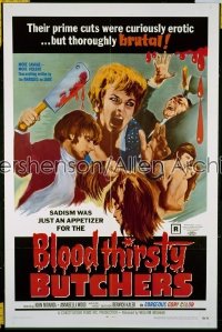 BLOODTHIRSTY BUTCHERS 1sh '69