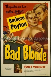 BAD BLONDE 1sh '53