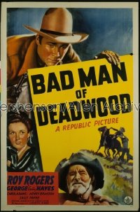 BAD MAN OF DEADWOOD 1sh '41