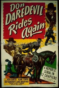 DON DAREDEVIL RIDES AGAIN 1sh '51