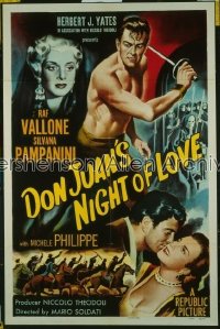 DON JUAN'S NIGHT OF LOVE 1sh '51