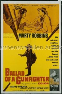 BALLAD OF A GUNFIGHTER 1sh '63