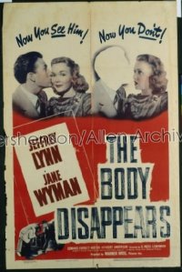 BODY DISAPPEARS 1sh '41