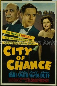 CITY OF CHANCE 1sh '39