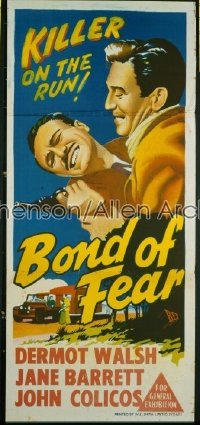 BOND OF FEAR ('56) Aust daybill '56