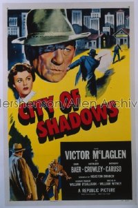 CITY OF SHADOWS 1sh '55