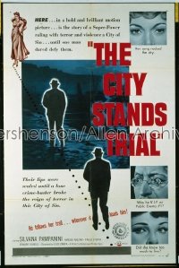 CITY STANDS TRIAL 1sh '52