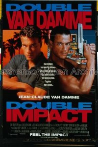 DOUBLE IMPACT Canadian 1sh '91