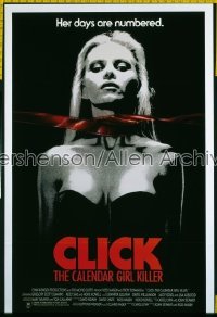 CLICK THE CALENDAR GIRL KILLER 1sh '90