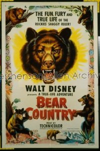 BEAR COUNTRY 1sh '53