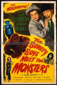 BOWERY BOYS MEET THE MONSTERS 1sh '54