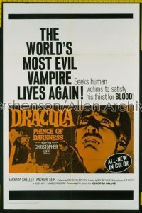 DRACULA PRINCE OF DARKNESS 1sh '66