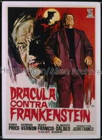 DRACULA PRISONER OF FRANKENSTEIN Mexican poster '71