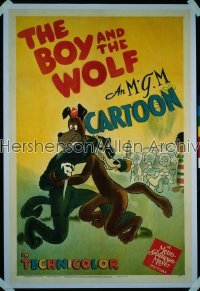 BOY & THE WOLF 1sh '43