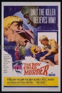 BOY CRIED MURDER 1sh '66