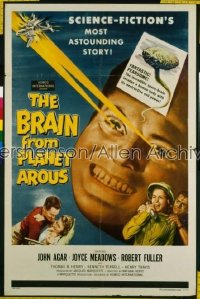 BRAIN FROM PLANET AROUS 1sh '57