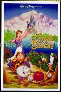 BEAUTY & THE BEAST ('91) 1sh '91