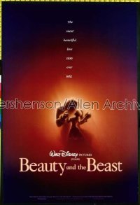 BEAUTY & THE BEAST ('91) 1sh '91