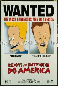 BEAVIS & BUTT-HEAD DO AMERICA 1sh '96