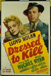 DRESSED TO KILL ('41) 1sh '41