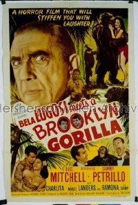 BELA LUGOSI MEETS A BROOKLYN GORILLA 1sh '52