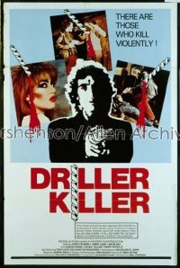 DRILLER KILLER 1sh '79