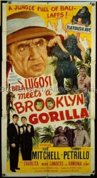 BELA LUGOSI MEETS A BROOKLYN GORILLA 3sh '52