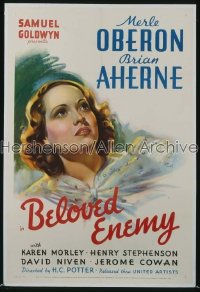 BELOVED ENEMY 1sh '36