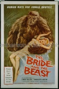 BRIDE & THE BEAST 1sh '58