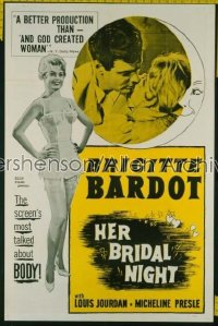 BRIDE IS MUCH TOO BEAUTIFUL 1sh '56