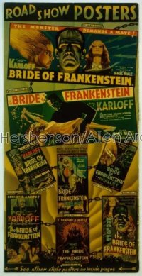 BRIDE OF FRANKENSTEIN pressbook '35