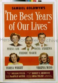 BEST YEARS OF OUR LIVES style A 1sh '47