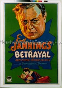 BETRAYAL ('29) 1sh '29