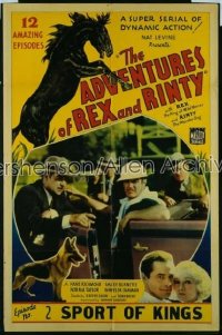 ADVENTURES OF REX & RINTY 1sh '35