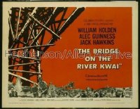 BRIDGE ON THE RIVER KWAI style B 1/2sh '58