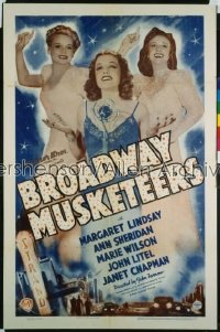 BROADWAY MUSKETEERS 1sh '38