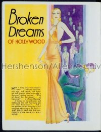 BROKEN DREAMS OF HOLLYWOOD campaign book '30s