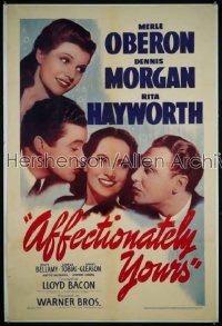 AFFECTIONATELY YOURS 1sh '41