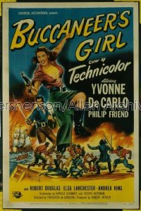 BUCCANEER'S GIRL 1sh '50